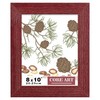 CORE ART 8x10 Picture Frame, Handmade Wood Rustic Red Photo