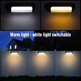 Kinberry Solar Security Lights Outdoor Motion Sensor - Warm/Cool Outdoor Security Lighting 3 Modes Solar Flood Lights Outdoor Lights, IP65 Waterproof Solar Security Light