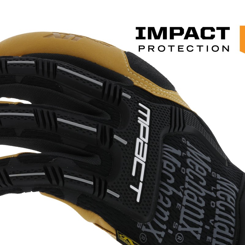 Mechanix Wear: Material4X M-Pact Arbeitshandschuhe aus Kunstleder – Aufprallschutz, Absorbiert