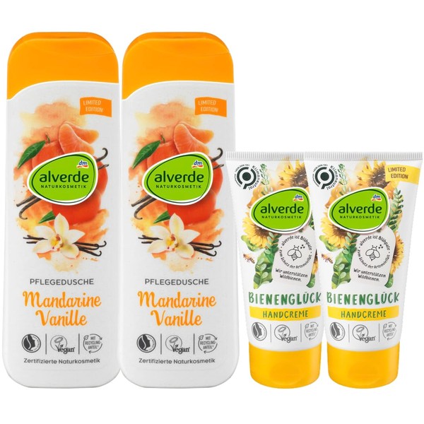 Alverde Natural Cosmetics Set of 4 Main Care: Shower Gel