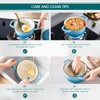 vancasso Enameled Cast Iron Dutch Oven, 2.5 QT Blue Naturally