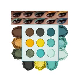 Hxssll Warm Copper & Bronze Brown Shimmer Eyeshadow Duo – High Pigment Metallic Eye Shadow Palette, Long-Lasting Blendable Warm Nude Copper Brown Shades for Daily Makeup, Soft Glam & Smokey Eye Looks