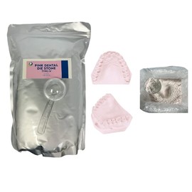 5 lb. - Dental Gypsum Die Stone – Pink Type IV – All Purpose Compound - Model Stones - Used in Dental Lab Arts & Crafts Jewelers – Sealable 5 Pound Bag with Plastic Scoop Included