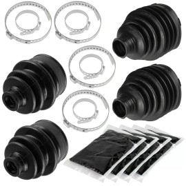 Caltric 2 Rear Axle Outer And Inner CV Boot Kit for Yamaha Grizzly 700 YFM700Fg 4X4