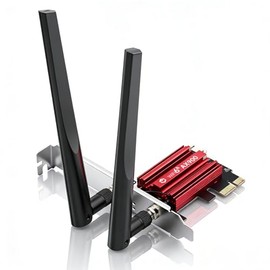 AX900 PCIe WiFi 6 Tarjeta de red de doble banda, 802.11ax, 900 Mbps con Bluetooth 5.4, para PC de computadora y juegos, compatible con Windows 10/11