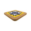 Portuguese Ceramic Tiles Trivet with Cork Base for Hot Pots