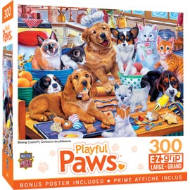 Baby Fanatic MasterPieces 300 Piece EZ Grip Jigsaw Puzzle - Baking Cookoff - 18"x24"