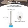 PATIKIL #10-24 x 2-1/2 Inch Flat Head Socket Cap Screws,