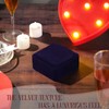 Velvet Square Bracelet Bangle Box with Soft Lining Travel Jewelry