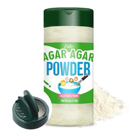 Agar Agar Powder, 4oz Organic Vegan Gelatin Substitute, 100% Pure Natural Thickener for Cooking, Petri Dishes, Jams, Rich in Dietary Fiber Unflavored Gelling Agent for Jelly, Cheese, Desserts, Candy