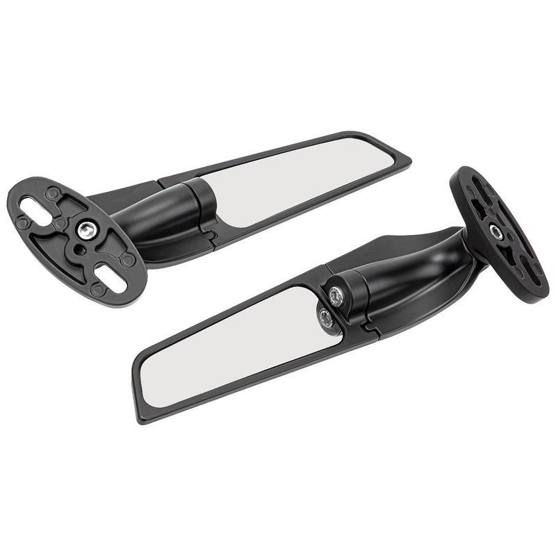 2pcs Motorcycle Wind Wing Mirror Multi Angle Adjustable Rotating Rear