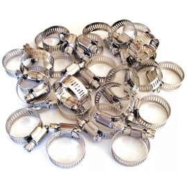 Goliath Industrial Tool 25 GOLIATH INDUSTRIAL STAINLESS STEEL HOSE CLAMPS 7/8"- 1-1/4" SSHC114 22MM-32MM