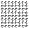 TRIXES 200pcs 7mm Silver Clothing Pyramid Studs Nickel Rivet Leathercraft