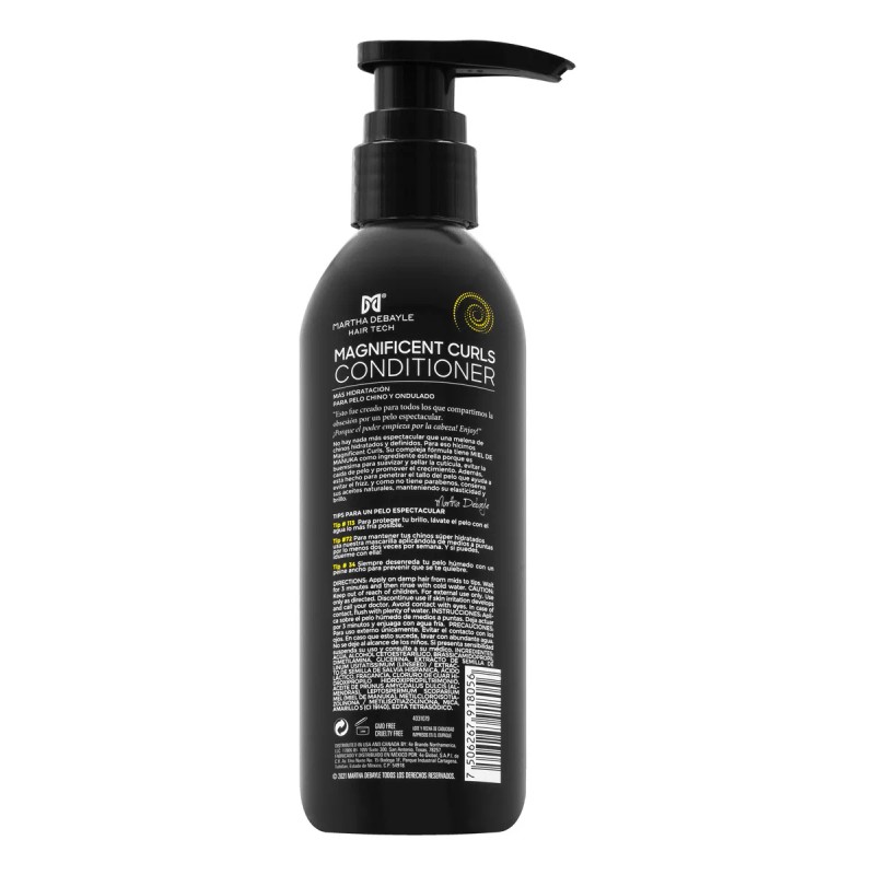 MARTHA DEBYALE HAIR TECH Magnificent Curls Acondicionador. Chinos, con Miel