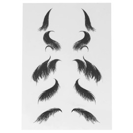 PNK Trend Temporary Baby Hair Edge Tattoo Stickers 2 Types- Waterproof DIY Edge Baby Hair Tattoos Makeup Sticker for Women