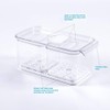 Slideep Fridge Produce Saver Food Storage Bin Containers, Stackable Refrigerator