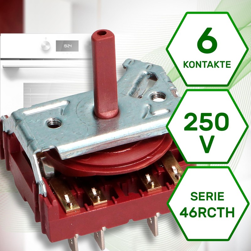 Oven Rotary Switch with Original Code 3140101 640463 for Teka