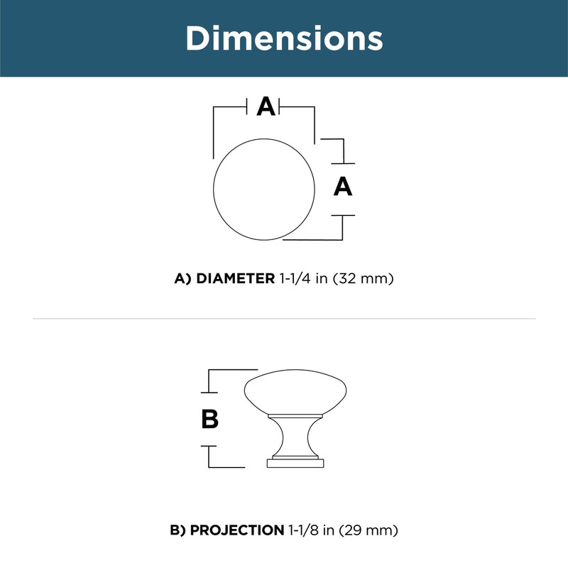 Franklin Brass Round (1-Pack) Cabinet Knobs | Satin Nickel Handles