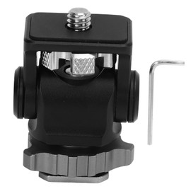 Field Monitor Swivel Mount Aluminium Alloy 1/4in Screw Interface Field Monitor Mount Holder Bracket for DSLR