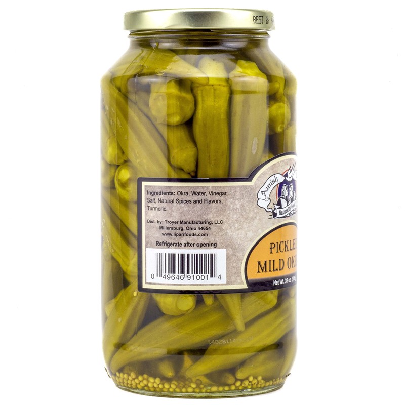 Amish Wedding Mild Pickled Okra 32 Ounces (Pack of 2)