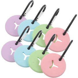 Porta Bolsas para Perro Clip Manos Libres de Silicona y Metal, Ligero y Resistente, Incluye 8 Piezas Adecuado para Paseos y Uso Diario