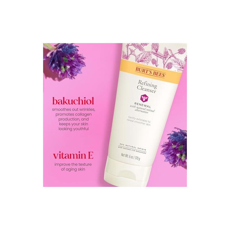 Burt's Bees crema renovadora, Cleanser, 177.44 ml (6 oz)