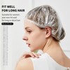 200 PCS Disposable Shower Caps, Plastic Clear Thickening and Thick