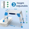 Loyoda 600lbs Work Platform, Foldable Step Stool with One-Click Folding