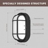 MULANDI Bulkhead Light Fixture with CCT（3000K-4000K-5000K） Selectablet - Glass Diffusers
