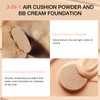GEUUFEA Air Cushion Foundation, 2 In 1 Pressed Powder, Natural