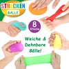 LESONG Pack of 8 Sensory Stress Balls, Anti-Stress Ball, Squishy