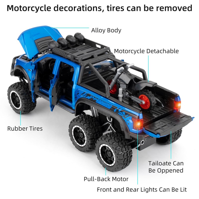 imtfzct 1:28 Ford Raptor F150 Model Car, Toy Model Car