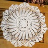 kilofly Crochet Cotton Lace Table Placemats Doilies Value Pack, 4pc,