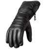 Hot Leathers Gauntlet Gloves with Quilted Lining (Black, Large)