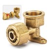 Beatific Pack of 2 1/2 Inch Brass Wall Disc, Screw
