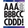 Sticko Alphabet Stickers, Regular X-Large, Black Futura