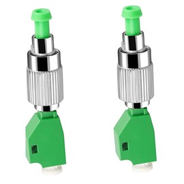 Duogalia 2 Pack FC/APC Male to LC/APC Female Single Mode 9/125um Hybrid Optical Fiber Adapter FC - LC Connector