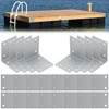 12 PCS Dock Inside Corner Bracket Kit, Includes 4 Inside