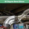 M METERXITY 2-Pack OD 3 Inch 90 Degree Mandrel Bend