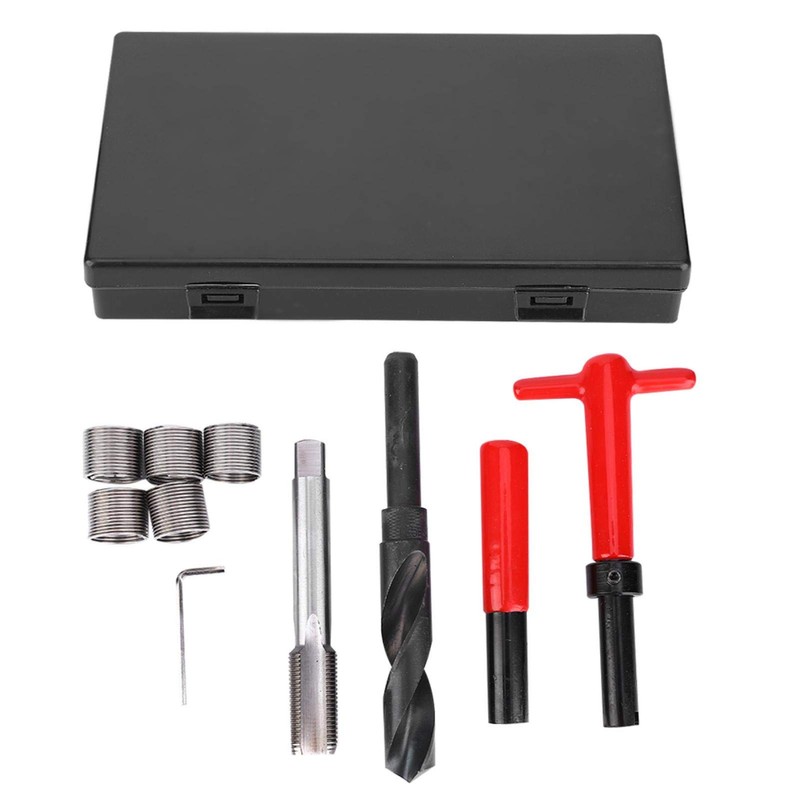 Jeanoko 10PCS M18x1.5 Thread Repair Kit, High Strength Stainless Steel