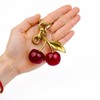 FASTFAIRY Keychain Cherry Bag Charms Purse: Key Chains Women Cute