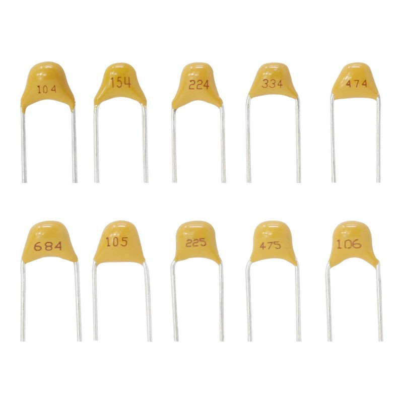 Youmile 500 Pcs Multilayer Ceramic Capacitor Assortment Kit 10 Values