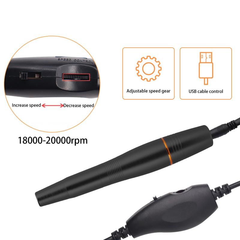 USB Portable Nail Drill Machine Electric Nail Gel Removal Nail