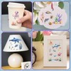 WANDIC 10 Sheets Rub On Transfer Sticker, Ocean Style Fish