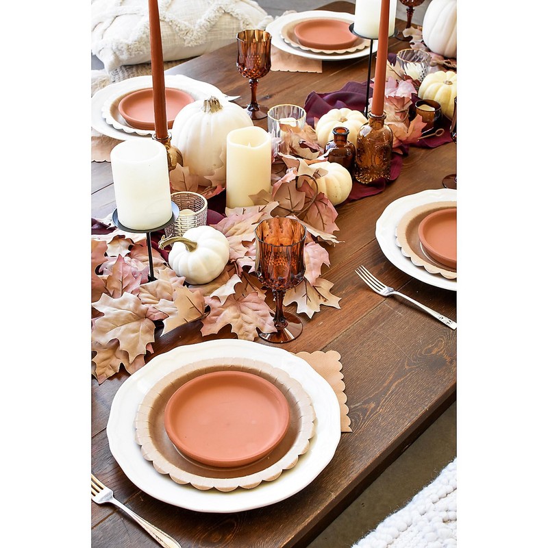 Fun Express Bulk 48 Count Amber Patterned Wine Glasses, Plastic,