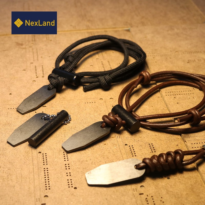 NexLand CS4015 Ceramic Ferro Rod Striker Balanced Size for Bushcraft