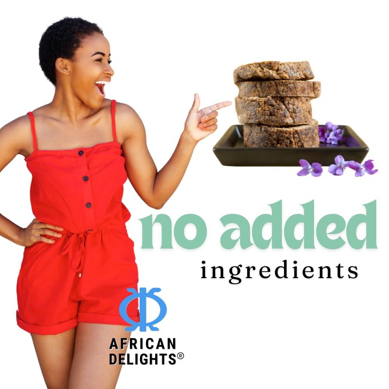 African Delights Herbal Black Soap Bar – Organic Soap for