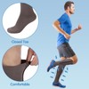 Tarpop 4 Pairs Men Zipper Compression Socks Colorful 20-30mmhg Compression