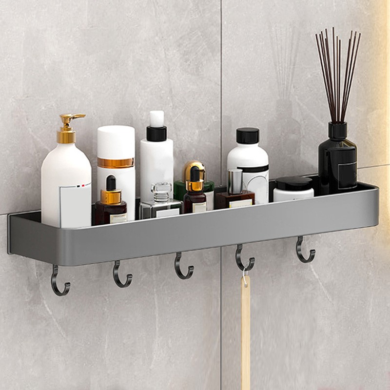 Wall Mounted Storage Shelves for Bathroom Space Aluminium Shower Storage