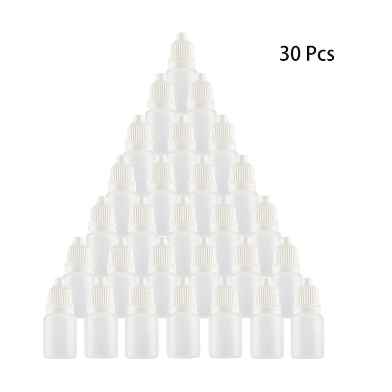 Muluo 30 Pcs 5 ml Empty Plastic Squeezable Eye Dropper